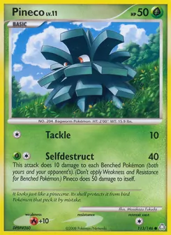 Pineco card from Legends Awakened, number 113/146
