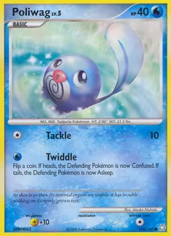 Poliwag card from Legends Awakened, number 114/146