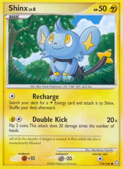 Shinx card from Legends Awakened, number 118/146