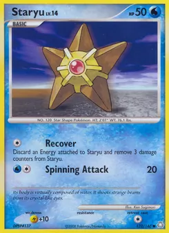 Staryu card from Legends Awakened, number 122/146
