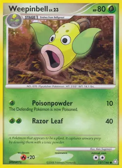 Weepinbell card from Legends Awakened, number 127/146