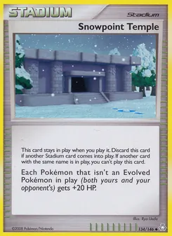Snowpoint Temple card from Legends Awakened, number 134/146