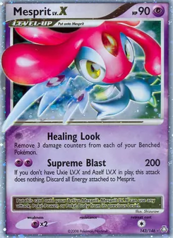 Mesprit card from Legends Awakened, number 143/146