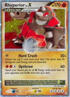 Rhyperior card from Legends Awakened, number 145/146