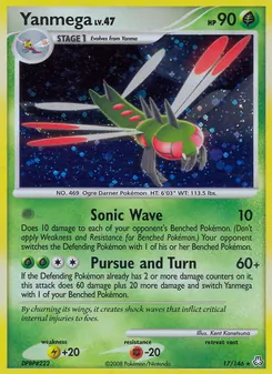 Yanmega card from Legends Awakened, number 17/146