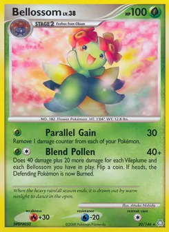 Bellossom card from Legends Awakened, number 20/146