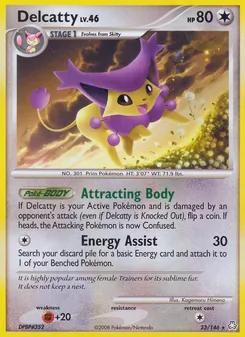 Delcatty card from Legends Awakened, number 23/146