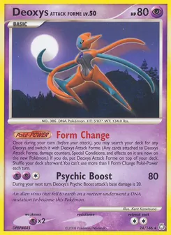 Deoxys Attack Forme card from Legends Awakened, number 24/146