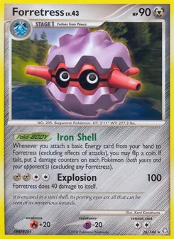 Forretress card from Legends Awakened, number 28/146