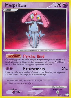 Mesprit card from Legends Awakened, number 34/146