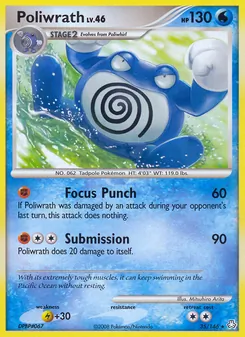 Poliwrath card from Legends Awakened, number 35/146