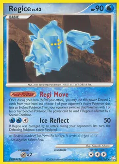Regice card from Legends Awakened, number 36/146