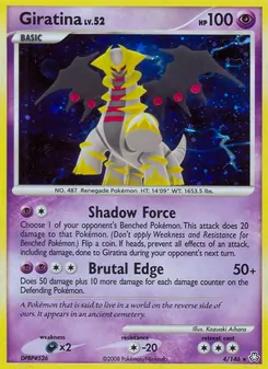 Giratina card from Legends Awakened, number 4/146