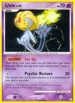 Uxie card from Legends Awakened, number 43/146