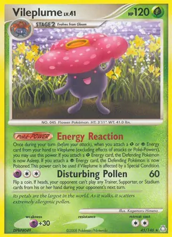 Vileplume card from Legends Awakened, number 45/146