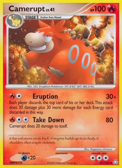 Camerupt card from Legends Awakened, number 47/146