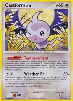 Castform card from Legends Awakened, number 48/146