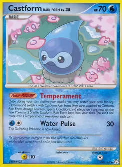Castform Rain Form card from Legends Awakened, number 49/146
