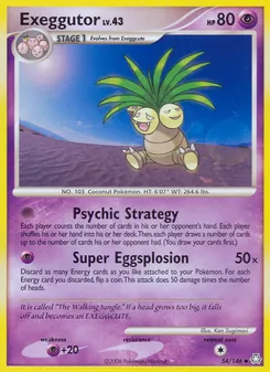 Exeggutor card from Legends Awakened, number 54/146