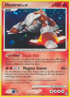 Heatran card from Legends Awakened, number 6/146