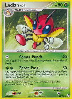 Ledian card from Legends Awakened, number 60/146