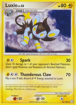 Luxio card from Legends Awakened, number 62/146