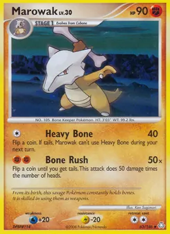 Marowak card from Legends Awakened, number 63/146