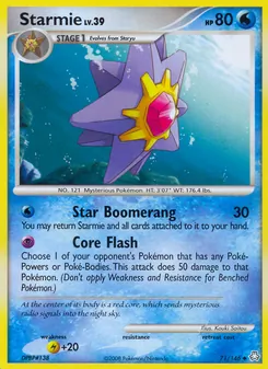 Starmie card from Legends Awakened, number 71/146