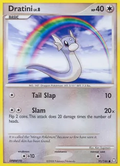 Dratini card from Legends Awakened, number 91/146