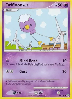 Drifloon card from Legends Awakened, number 92/146