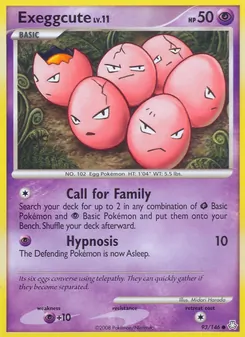 Exeggcute card from Legends Awakened, number 93/146