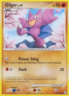 Gligar card from Legends Awakened, number 95/146