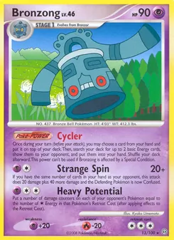 Bronzong card from Stormfront, number 13/100