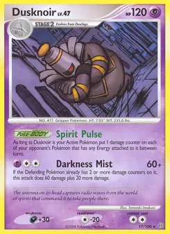 Dusknoir card from Stormfront, number 17/100