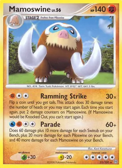 Mamoswine card from Stormfront, number 21/100