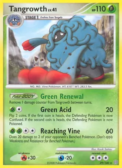 Tangrowth card from Stormfront, number 29/100