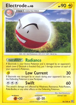 Electrode card from Stormfront, number 36/100