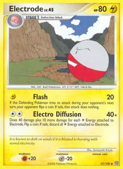 Electrode card from Stormfront, number 37/100
