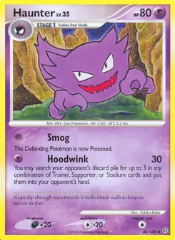 Haunter card from Stormfront, number 40/100