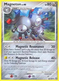 Magneton card from Stormfront, number 42/100