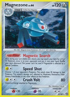 Magnezone card from Stormfront, number 5/100