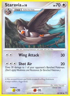 Staravia card from Stormfront, number 52/100