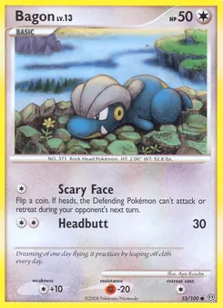 Bagon card from Stormfront, number 53/100