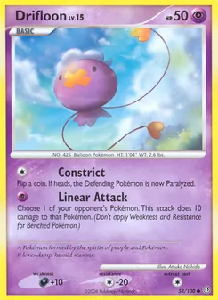Drifloon card from Stormfront, number 58/100