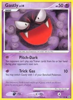 Gastly card from Stormfront, number 62/100
