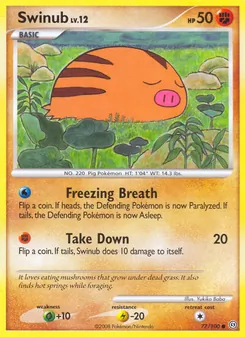 Swinub card from Stormfront, number 77/100