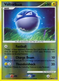 Voltorb card from Stormfront, number SH3/100