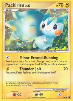 Pachirisu card from DP Black Star Promos, number DP04/56