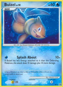 Buizel card from DP Black Star Promos, number DP13/56