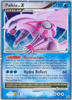 Palkia card from DP Black Star Promos, number DP18/56